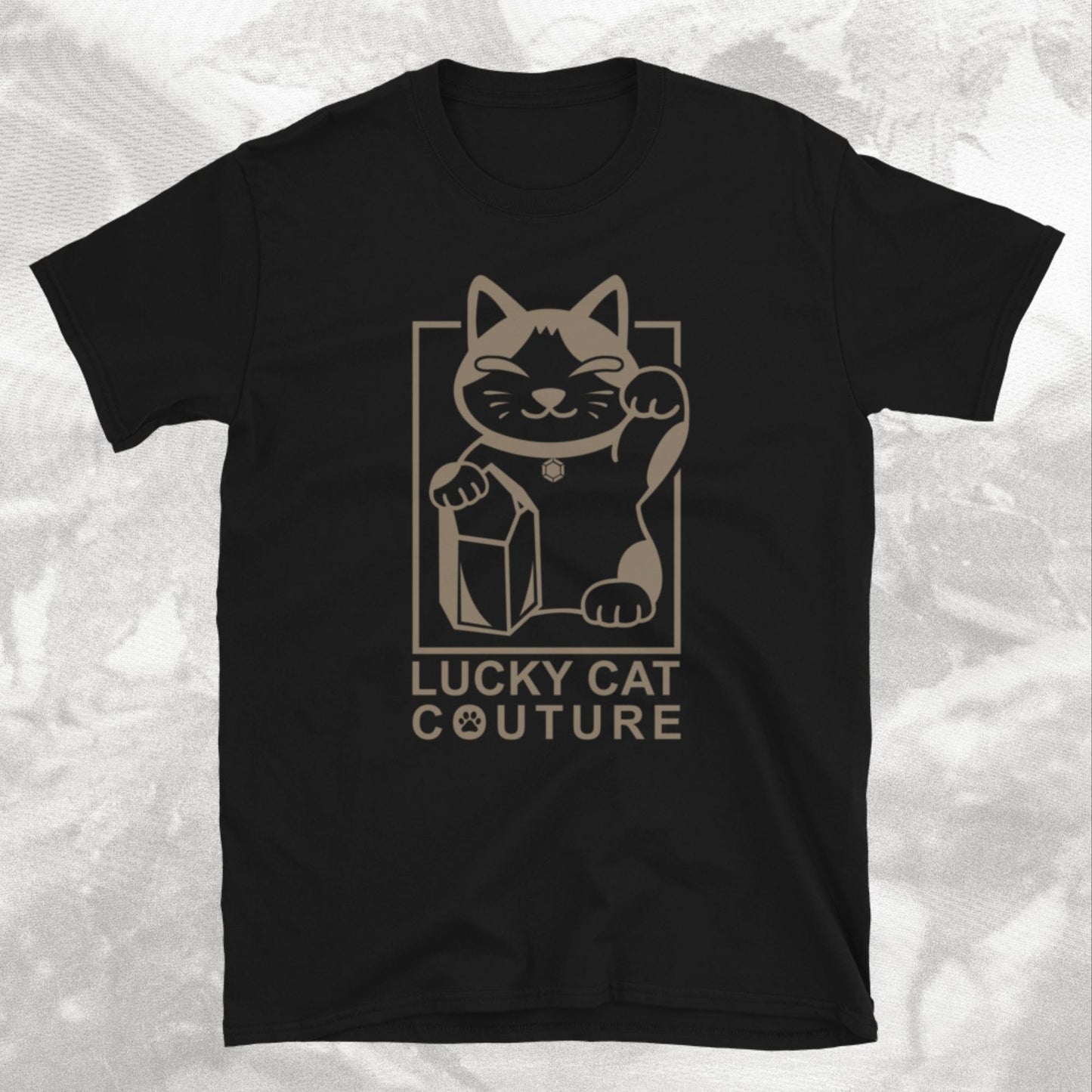 Black Lucky Cat Couture Tee