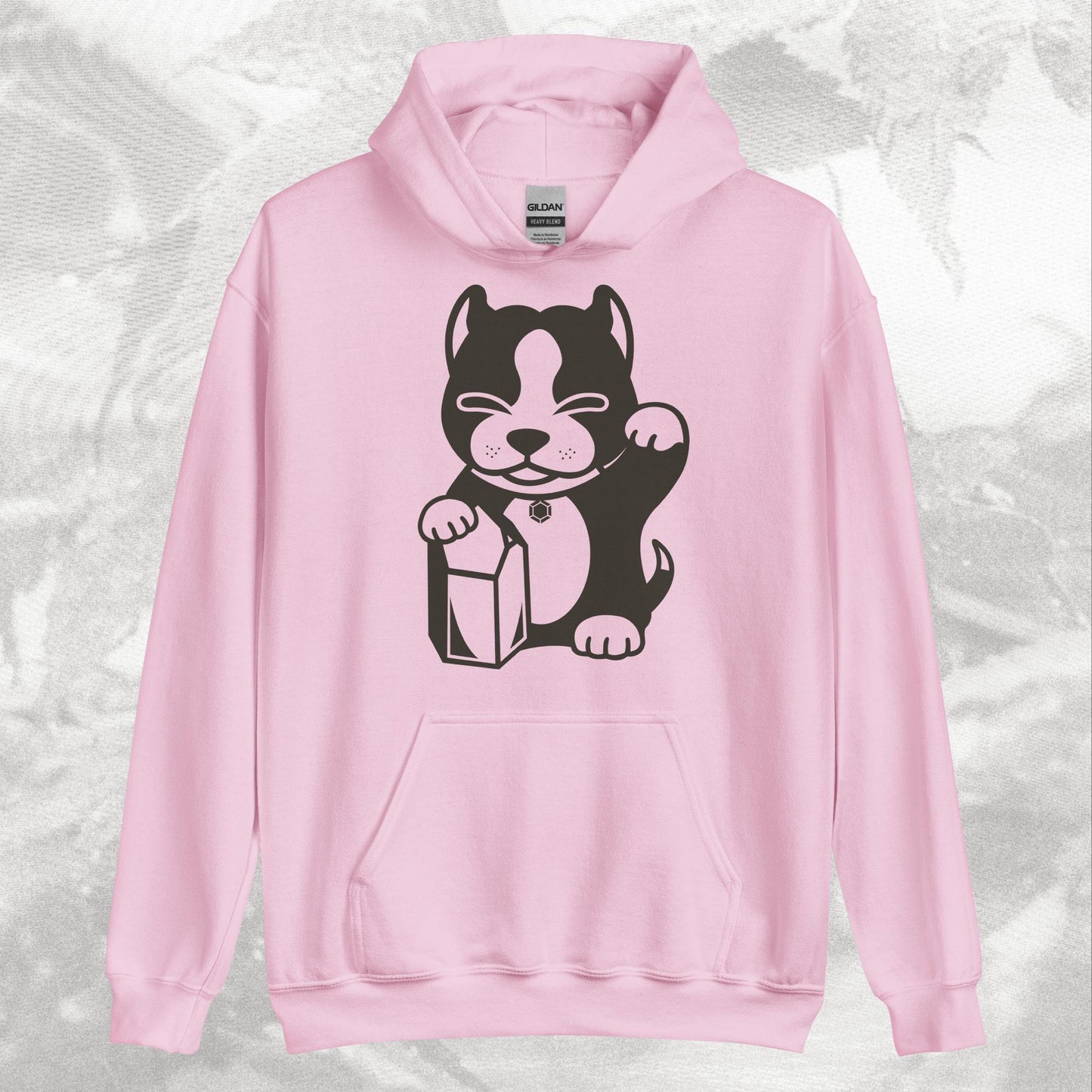 Pink Lucky Dog Hoodie